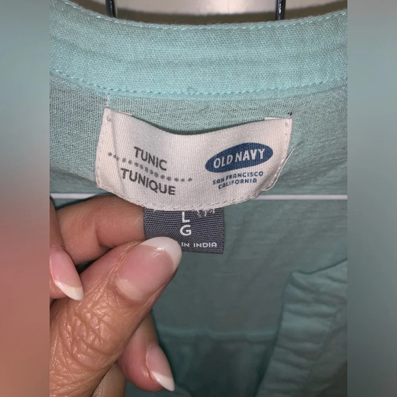 Set Old Navy Mint Green Tunic & Black Pants size 14 - Picture 3 of 10